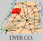 Dyer County TN Region | Map