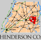 Henderson County TN Region | Map