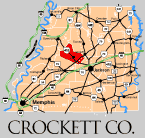 Crockett County TN Region | Map
