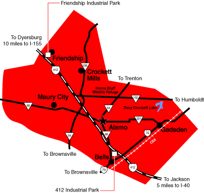 Crockett County | Map