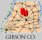 Gibson County TN Region | Map