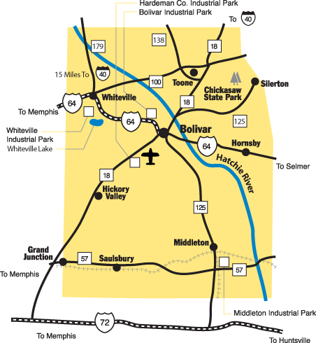 Hardeman County | Map