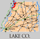 Lake County TN Region | Map